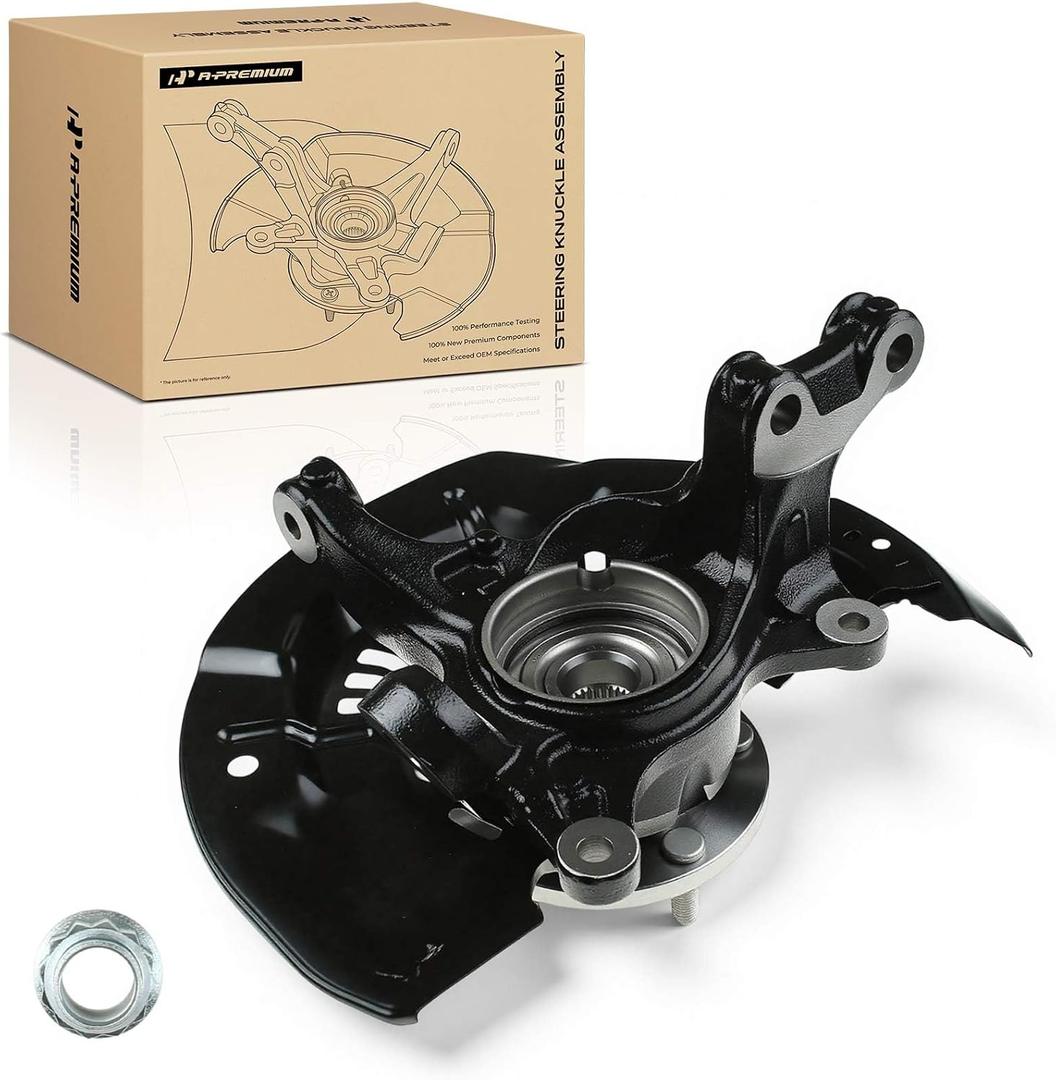 A-Premium Front Left Steering Knuckle & Wheel Bearing Hub Assembly Compatible with Toyota Sienna 2011-2017, FWD Only, Driver Side, Replaces 4321208030, 477040T010