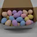 50 Pcs Plastic Easter Eggs Bulk for Easter Hunt 1.6 x 2.4 Inch Colorful Hanging Plastic Eggs for Basket Fillers Party Favor DIY Crafts Decoration(Lovely Color)
