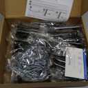 Ravinte 60 Pack 3 Inch Matte Black Square Bar Drawer Handles - Slim Black Cabinet Handles and Black Pulls for Kitchen Cabinet Hardware (Flat Black 3'' Hole Center)