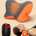 5X Pain Relief Neck Massager with Heat, GrapheneInfused Instant Heating Neck Stretcher for TMJ Migraine, Smart Control Cervical Traction Device Pillow for Heat Therapy, Christmas Gifts for Women Men
