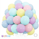 Premium 25 pcs Pastel Macaron Balloon Kit – 12 Inch Multicolor Latex Balloons with Ribbon for Baby Showers, Weddings, Spring Parties, Boho & Groovy Themed Decor 
