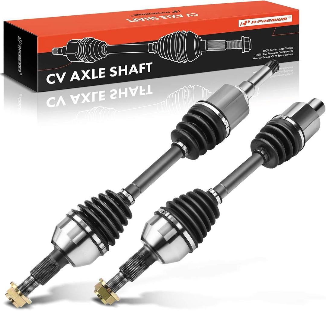 A-Premium Pair (2) Front CV Axle Shaft Assembly Compatible with Chevrolet Equinox & GMC Terrain 2010-2016 L4 2.4L, Driver and Passenger Side, Replace# 15934401, 15934402