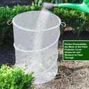 4 Pack Pop up Plant Covers Tent from Animals, 20"H X 13"D Insect Barrier Mesh Plant Guard Cover Net White Garden Plant Protectors Mini Greenhouse Plant Protection Cage with Stakes for Outdoor Plants