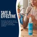 Powered by Nano Magic Eyeglass Lens Cleaning Spray 6 oz (3 Pack) | Professional Grade Formula, Silicone-Free | for Glasses, Phone, Electronic Screens, Optic Surfaces, Coated Surfaces - Made in USA