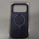 TORRAS Q3 Silicone 360 Spin for iPhone 17 Pro Case with Stand, Fit for MagSafe, Magnetic Ring Kickstand with Camera Control, Liquid Silicone Rubber Soft Phone Case for iPhone 17 Pro 6.3'', Deep Blue