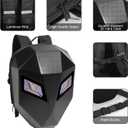 Ruconla LED Backpack Laptop Bag Motorcycle Riding bag, Hard Shell LED Motorbike Luggage Bags High-Capacity Helmet, Waterproof Backpack With Programmable Screen, X-Large
