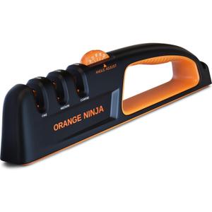 5 Precision Adjust Knife Sharpener- 3-Stage Premium Kitchen Knife Sharpener to Repair, Restore & Polish Blades by Sharp Pebble