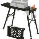 Griddle Stand for Blackstone Griddle Table Fits Blackstone Table Top Grill 17 Inch and 22 inch Portable with Folding and Height Adjustable Legs (Without Wheel)