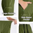 DEVOROPA Youth Boys Hiking Cargo Shorts Lightweight Quick Dry Athletic Running Workout Shorts Water Resistant Zip Pockets (XL)