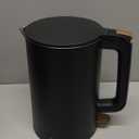 Electric Kettle, Double Wall 1.7L Stainless Steel Cool Touch, Water Boiler & Heater, 1500W Hot Tea Pot, Boil Dry Protection & Cordless Base, BPA-Free, Black