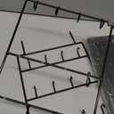 EsLuker.ly Rotating Earring Display Holder Stand for Vendors Events Selling, Large Capacity 20 Hooks Jewelry Rack with Wooden Base for Earring Card Sales, Enhances Retail Visibility