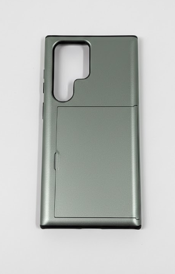 ATRAING Compatible with Samsung Galaxy S24 Ultra Wallet Case with Credit Card Holder Hidden Card Slot Slim Shockproof Protective Hard Cover for Women Man Green