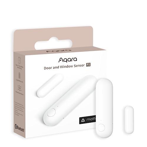 Aqara Door and Window Sensor P2, Matter Over Thread, Requires Thread Border Router, Contact Sensor with Remote Alarm and Local Automation, Supports Apple Home, Google Home, Alexa