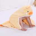 Baby Hooded Towel with Unique Animal Design Ultra Soft Thick Cotton Bath Towel for Newborn (Chick)
