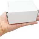 Small Shipping Corrugated Boxes 4x3x2 Inches 100 Pack Foldable Small Business Card Gift Box For Mailers and Craft