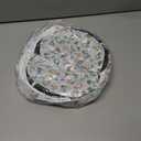 Woodland Christmas Cat Bed Tunnel 3ft x 3ft x 9.8in Winter Forest Under Christmas Tree Cat Donut Tunnels Snowman Reindeer Plush Peekaboo Cave Toy Collapsible 3 Way Xmas Gifts for Small Kitty