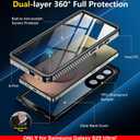 SPIDERCASE Only for Samsung Galaxy S25 Ultra Case Waterproof, Built-in Screen & Camera Lens Protector[IP68] [Military Grade Shockproof] Full Protection Only for S25 Ultra 6.9, Black/Clear