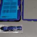 SEYMAC for iPad Pro 11 Inch Case M5 2025 / M4 2024, Heavy Duty Shockproof Protective Case with Screen Protector, 360 Rotating Stand, Hand/Shoulder Strap and Pen Holder, Blue