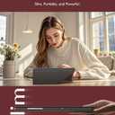 INFILAND Case for Samsung Galaxy Tab A9+/A9 Plus 11 Inch 5G, Slim Foldable Book-Style Cover with Horizontal and Vertical Stand, Protective Case for Galaxy Tab A9 Plus Tablet,Burgundy
