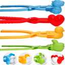 MEIDAYAI Snowball Maker, 4 Pack Snowball Mold for Kids, Snowball Mold Snow Toys, Outdoor Beach Toy Snowball Maker Toys with Handle, Birthday Xmas Gifts for Kids Ages 210