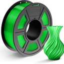 TECBEARS PLA 3D Printer Filament, PLA Filament 1.75mm, Neatly Wound 3D Printing Filament, Dimensional Accuracy +/- 0.02 mm, 1Kg Spool(2.2 lbs), Fits for Most FDM 3D Printers, PLA Transparent Green