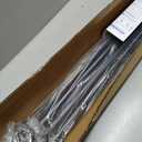 AIZESI 41-144 Inch Heavy Duty Black Tension Curtain Rod - No Drilling, Adjustable, Rust-Resistant for Outdoor, Living Room, Window, Bathroom