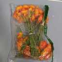 Ling's Moment Ranunculus Artificial Flower, Faux Silk Mini Ranunculus Flowers for DIY Bouquet, Bulk Fake Wedding Filler Flowers for Centerpieces Arrangements Bridal Shower Decorations, Citrus Orange