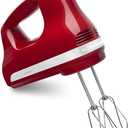 KitchenAid 5 Ultra Power Speed Hand Mixer - KHM512, Empire Red