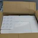 50PCS 10x7x2.5Inches White Strawberry Boxes with Display Window, Sweet Treat Boxes for Chocolate Covered Strawberries, Cookies, Donuts, Macarons, Muffins, Perfect for Any Celebration