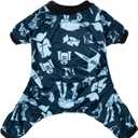 CuteBone Small Dogs Outfit Soft Puppy Onesies Pjs Dog Pajamas Pet Coat Cat Apparel Comfy Doggie Jumpsuit Bodysuit for All Seasons, Large