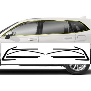 BOGAR TECH DESIGNS for Honda CR-V 2023-2026 Side Window Chrome Delete  Precut Vinyl Trim Overlay, Gloss Black Blackout Appearance