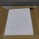 sancua White Square Tablecloths 54x54 Inch, 2 Pack - Fabric Table Cloth for Square or Round Tables, Washable Polyester Table Cover for Dinner, Holiday Party, Decorative Display Tables