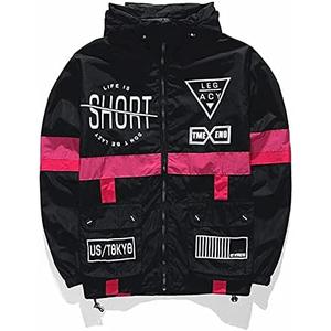 AITFINEISM Men's Lightweight Windbreaker Jacket Casual Zip Up Jackets With Hooded XXL AITFINEISM Men's Lightweight Windbreaker Jacket Casual Zip Up Jackets With Hooded XXL