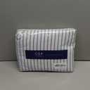 Duvet Cover Twin/Twin XL Size - Extra Soft Twin/Twin XL Size Duvet Cover - Lightweight, Breathable & Cozy w/ Zipper Closures and Ties - 68" x 90" Inches - (Blue Stripes 2) Comforter Not Included