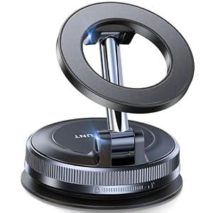 or Magsafe Car Mount carmount 2.0 Magnetic Phone Mountã€Movable Vacuum Suctionã€‘Vacuum Magnetic Phone Holder for Car Tripod Camera Shoe Cell Phone Car Mount Gym Mirror Mount for iPhone 17 16 15 Pro Max