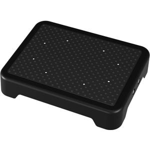 SOYO Mobility One Step Stool, Heavy Duty Indoor Outdoor Non-Slip Small Step Platform Assistive Device for Adult Elderly, Standing Support and Step Riser for Car, Bed, Door, Stair, Bathroom Black-Black