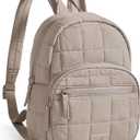 BAGSMART College Laptop Backpack, Mini Backpack for Women, Lightweight Small Backpack Purse, Bookbag for Work College, Water Resistant, Camel