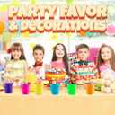 Mini 4.5-Inch Beach Buckets for Kids - (12 Pack) Sand Buckets and Shovels w/Rakes & Mesh Bags - Small Beach Pails - Sturdy Unbreakable Plastic - Beach Party Favors & Giveaways for Toddlers Ages 3-6