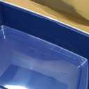 IRIS USA XX-Large High Sided Cat Litter Box, Scatter Shield, Navy