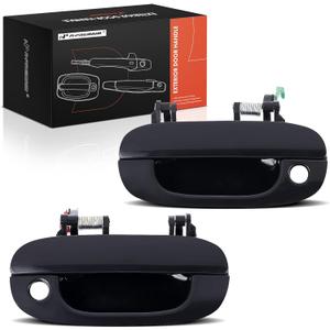 A-Premium Outside Exterior Door Handles Compatible with Dodge Ram 1500 1994-2001, Ram 2500 1994-2002, Ram 3500 1994-2002, Smooth Black, 2-PC Set, Front Driver and Passenger Side