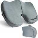 Cushy Tushy Premium Foldable Travel Seat Cushion - for Relief of Lower Back, Sciatic, Butt and Tailbone Pain - for Home & Office Use, Perfect for Travel or Driving - Coccyx Seat Cushion (Regular, Grey)