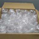 Goodluck 80 PCS Diamond Stemless Plastic Wine Whiskey Glasses, 12 Oz Disposable Cocktail Glasses, Suitable for Weddings, Birthday Parties, Family Gatherings, Bars, etc Gold rimmed cups