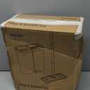 POPMOP Compact Floor Mop and Bucket - Flat Mop and Bucket with Wringer Set Hands Free | Wet Dry Mop for Apartment, Tiny Home, RV, Windows, Wall, Hardwood, Vinyl, Floor with 6 Microfiber Cloths