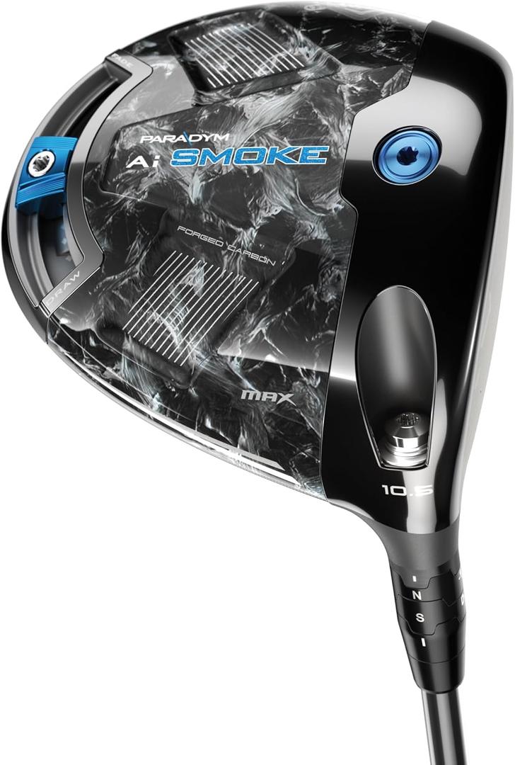 Callaway Golf Paradym AI Smoke Max Driver (Right, 10.5 Degrees, 50 Gram, Regular, Standard Rubber, Black, Hand Orientation: Right)