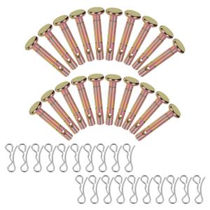 Snowblower Replacement 738-04124 738-04124 and 714-04040 - Shear Pins and Cotter Pins Each 20Pcs Set Hardware for MTD Craftsman Troy Bilt Cub Cadet Snowblower