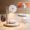 15W MagSafe for JOYROOM, Fast Qi2 Certified 4-in-1 MagSafe Charging Station for Apple, Wireless Charger for iPhone 17/16/15 Pro Max, Pixel 10/9, iWatch, AirPods 4/3/2/Pro(Cable& 30W Adapter Included)