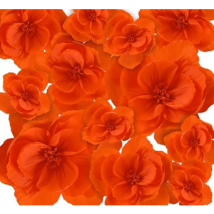 Giant Paper Flowers Artificial Large Paper Flower Decoration for Handcrafted Wall Backdrop Christmas Mexican Wedding Graduation Bridal Shower Birthday Party Supplies(Black,12 Pcs)