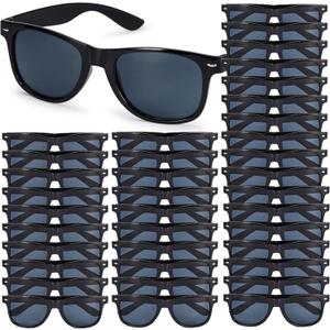 72 Pairs Party Sunglasses,Black and White Color SchemeBulk Retro Sunglasses for Adults with UV Protection