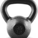 CAP Barbell Cast Iron Kettlebell - Coated Options, Singles and Sets, Multiple Weight Choices (20 lb)