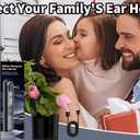 Water Ear Wax Removal Kit - Electric Ear Cleaner with LED Display, Ear Irrigation Kit Tool for Adults & Kids - Clear Wax Ear Built Up, 8 Pressure Settings & 6 Tips (Black)